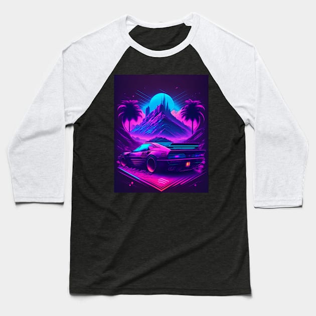 cyberpunk car Baseball T-Shirt by CandyShop